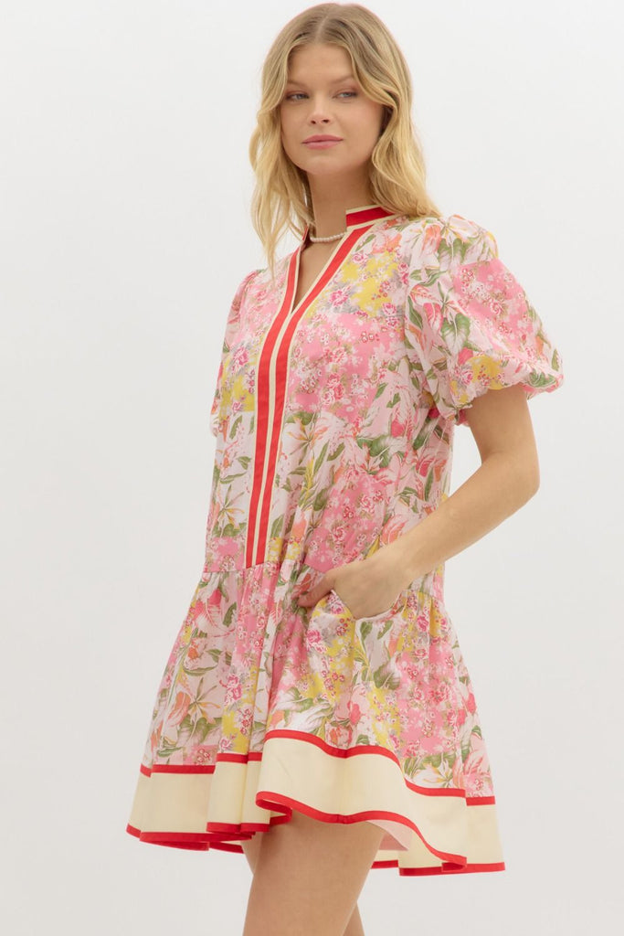 Pink Foliage Dress