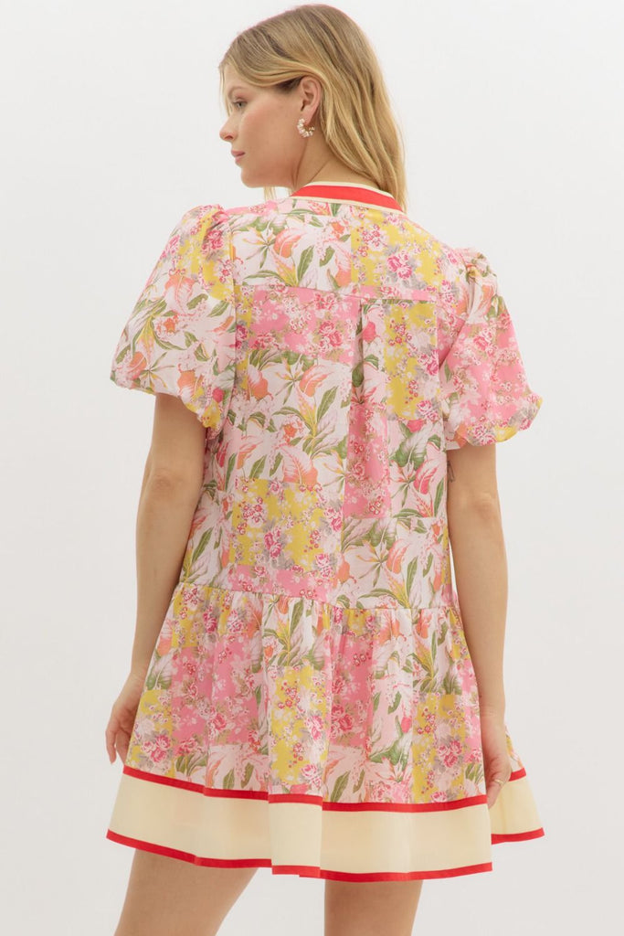 Pink Foliage Dress