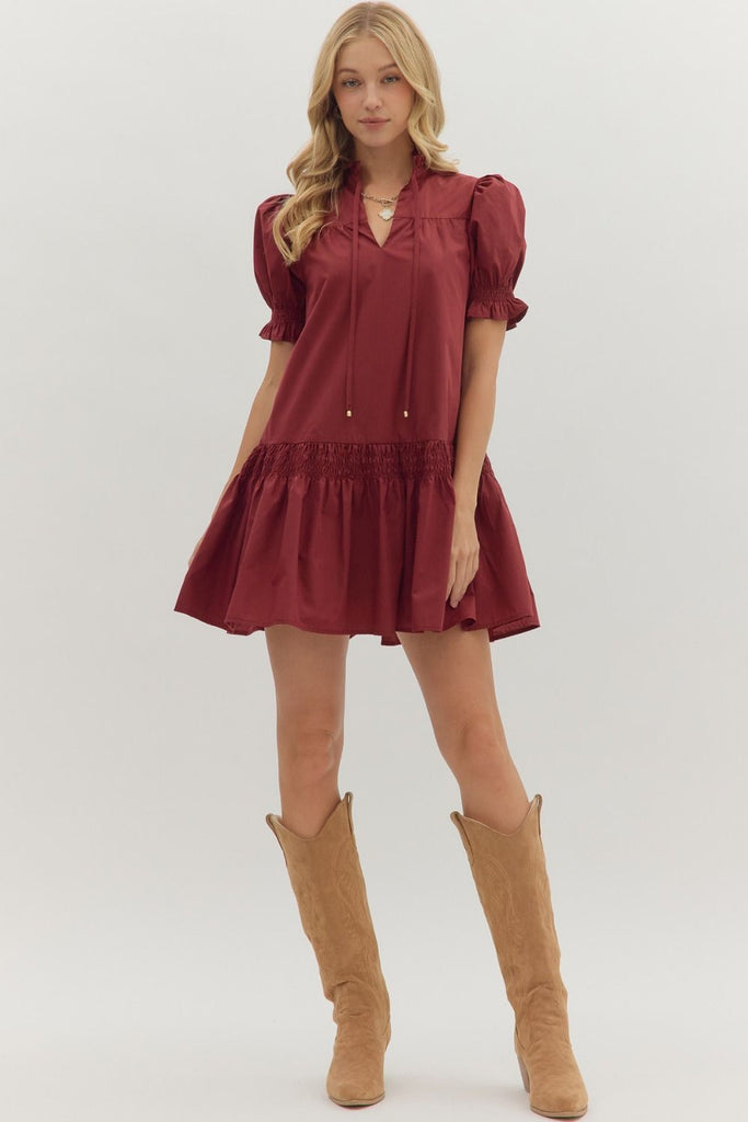 Sandy Puff Sleeve Dress