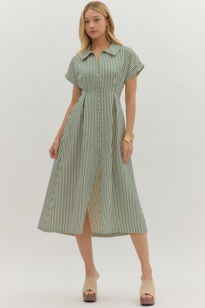 Green Striped Dolman Savannah