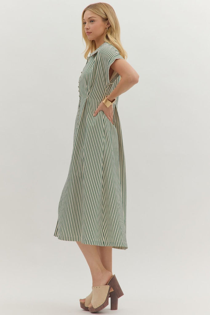 Green Striped Dolman Savannah