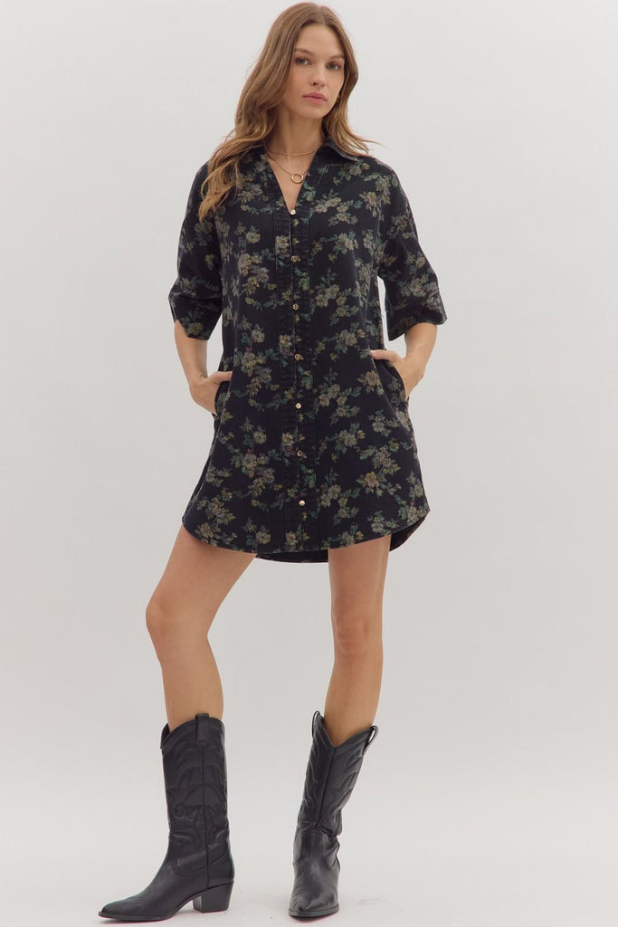 Black Daisy Dress