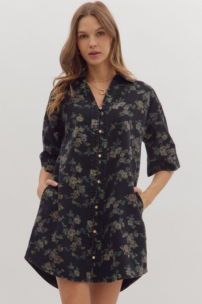 Black Daisy Dress