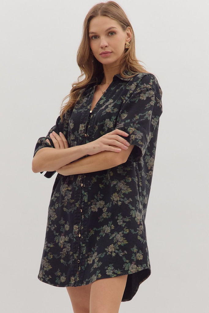 Black Daisy Dress