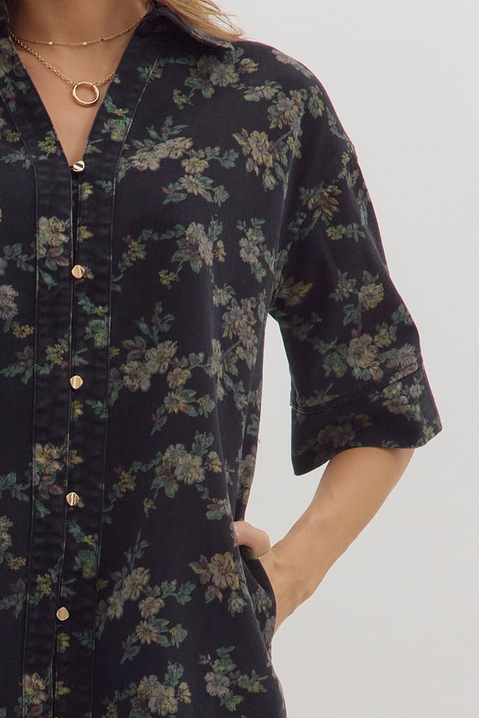 Black Daisy Dress