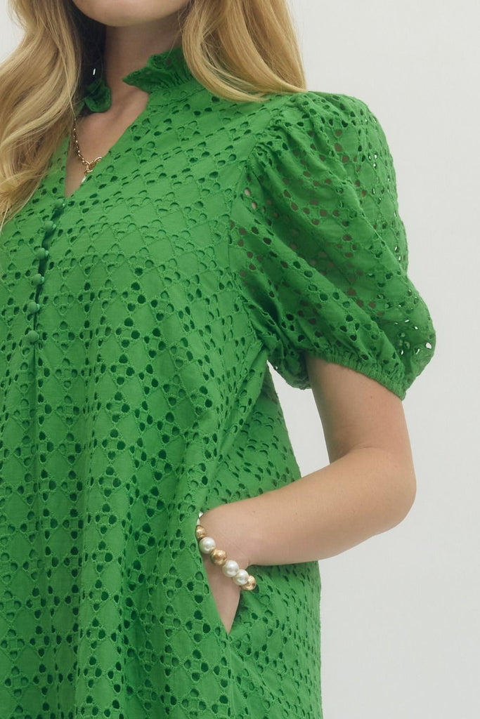Eyelet Maxi Dress