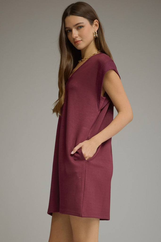 burgundy game day dress school event Price_$600+ David Meister - Black Size:15.5 34-35