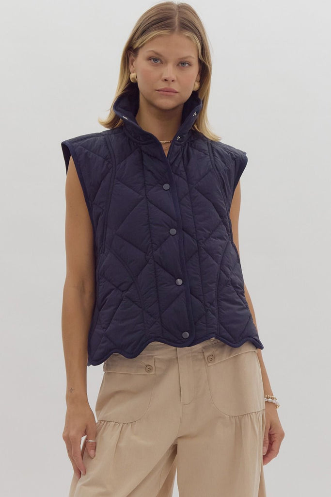 Diamond Quilted Vest