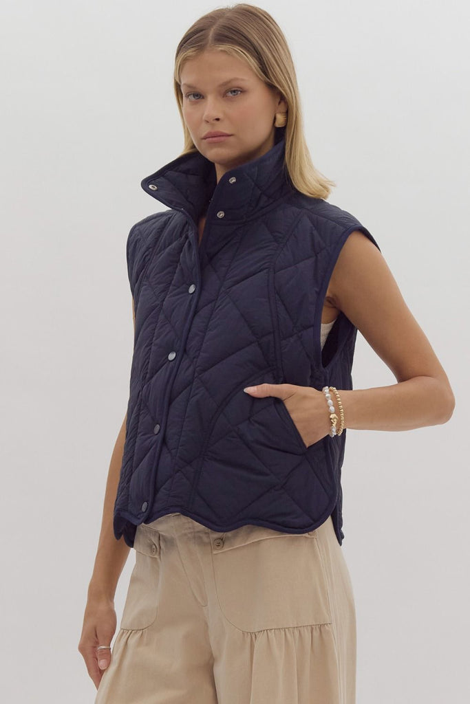 Diamond Quilted Vest