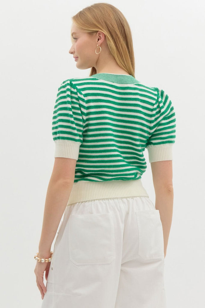 Bow Striped Top