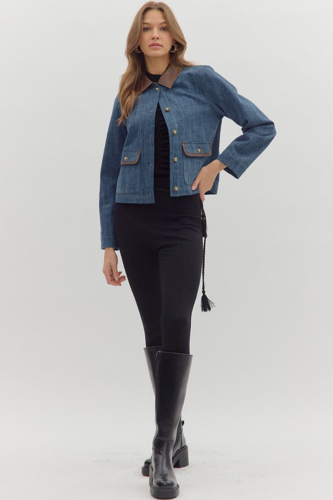 Denim Pocket Blazer