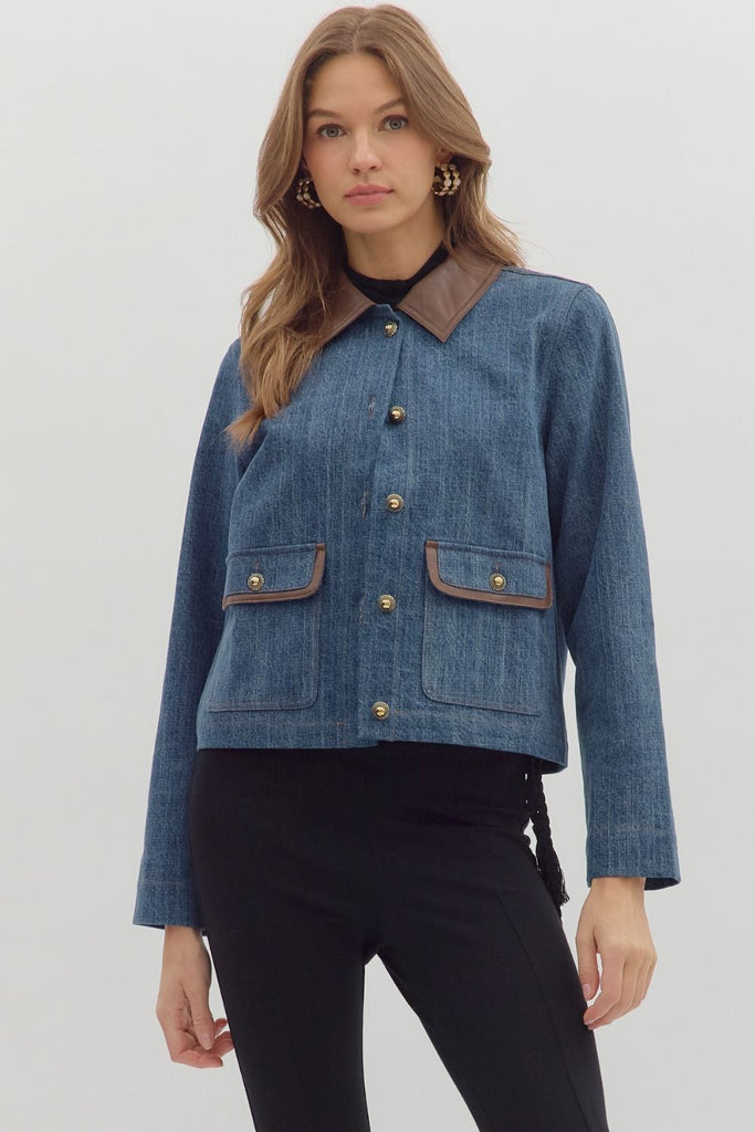 Denim Pocket Blazer