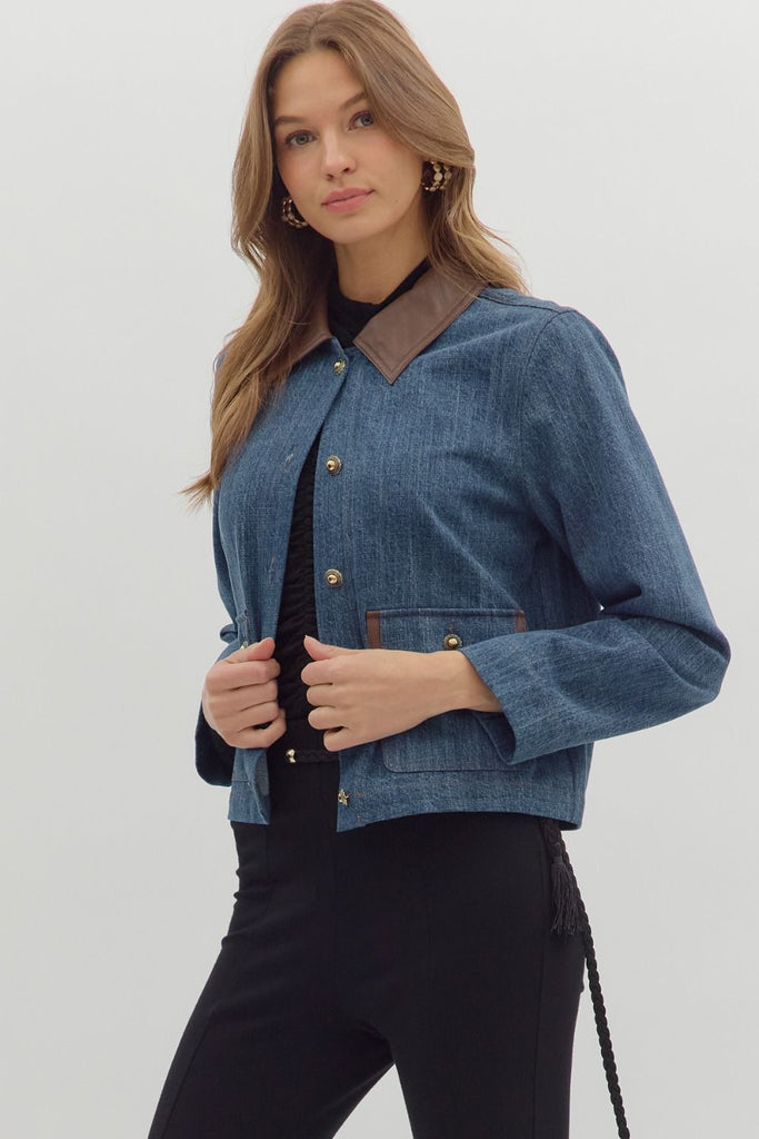 Denim Pocket Blazer
