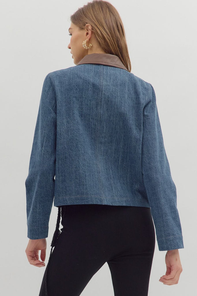 Denim Pocket Blazer
