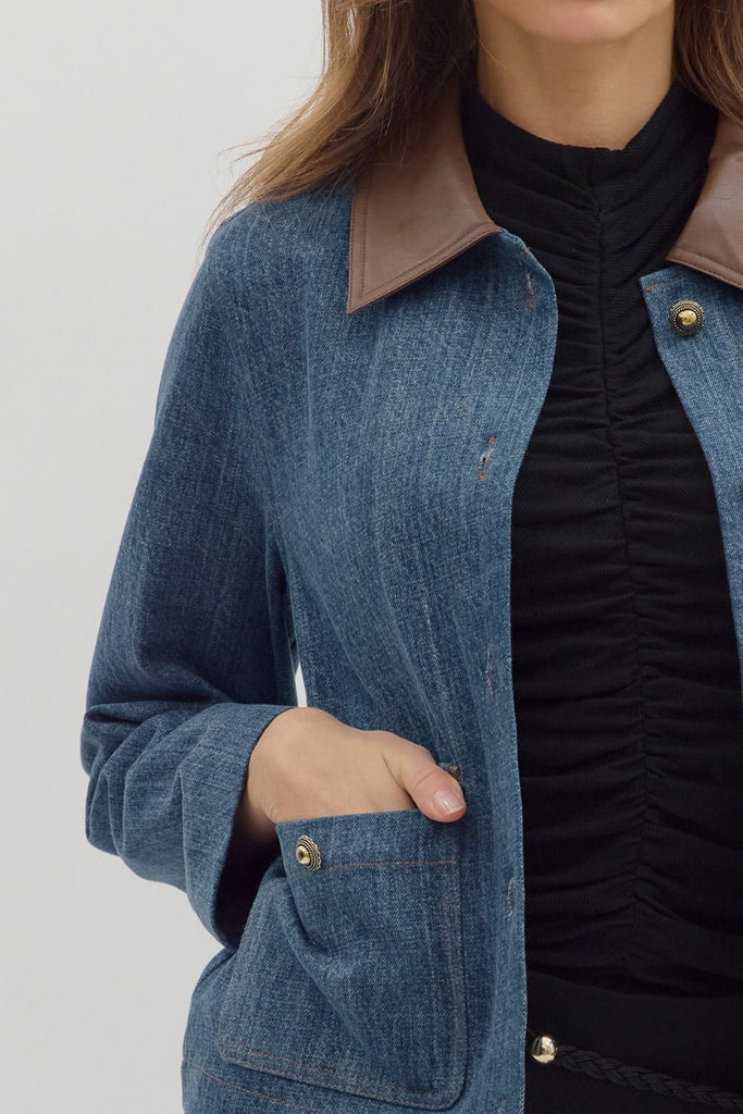 Denim Pocket Blazer
