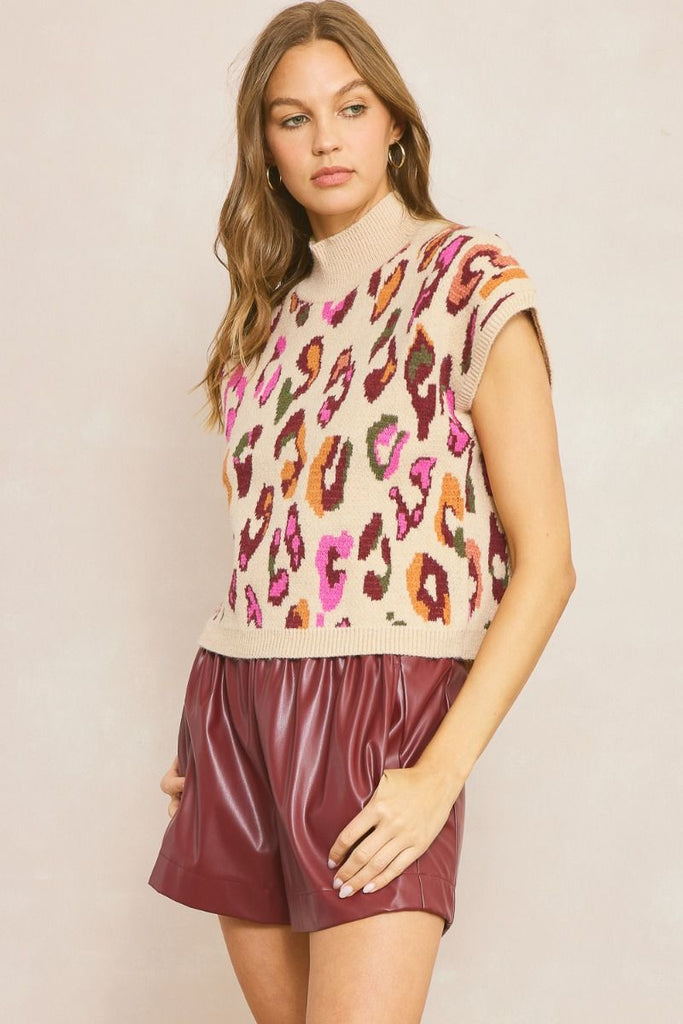 Fall Leo Mock Neck Sweaterl