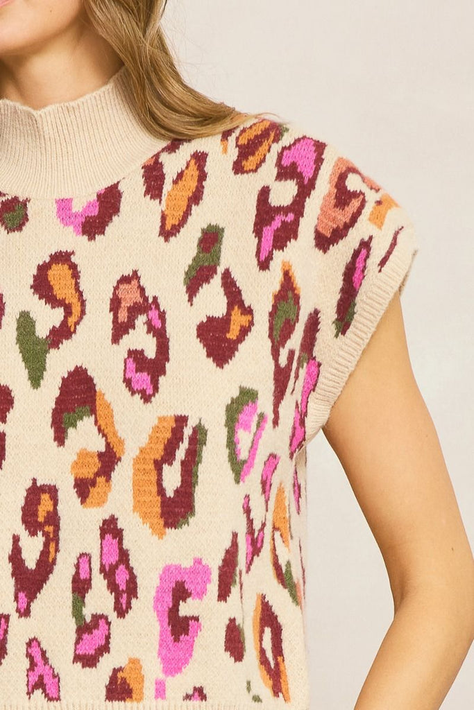 Fall Leo Mock Neck Sweaterl