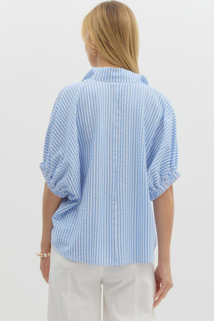 Striped Varsity Top