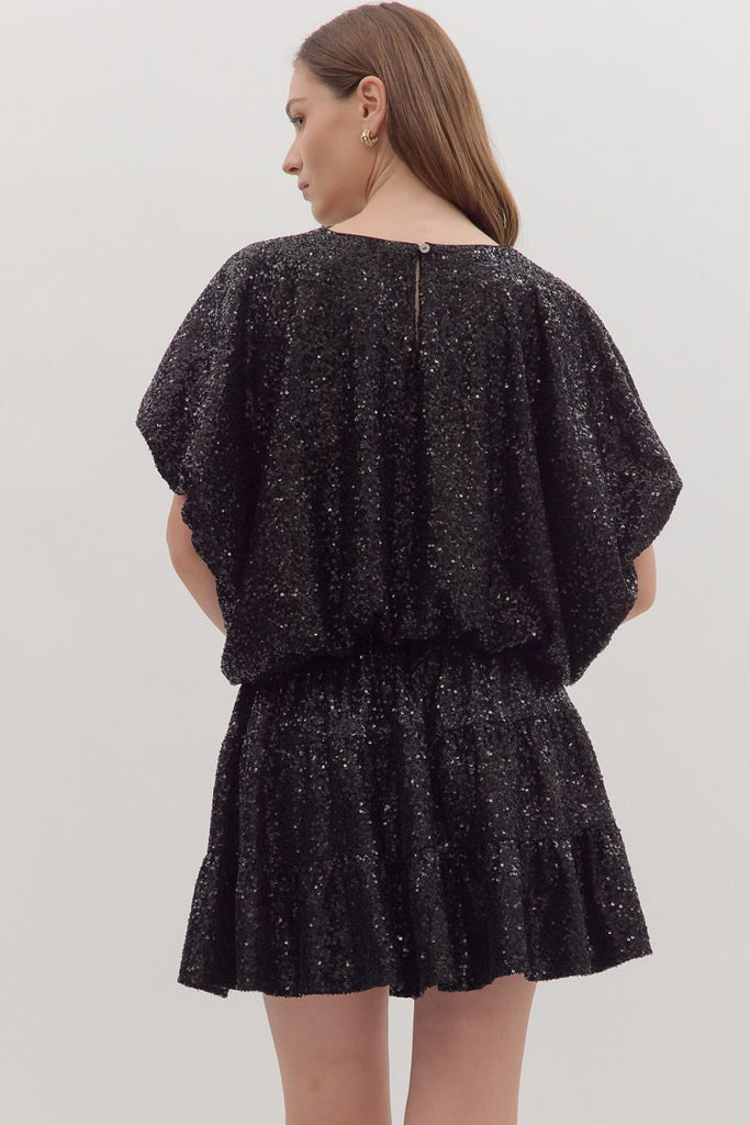 Sequin Dolman Sleeve Top
