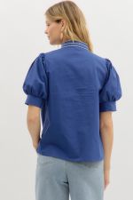 Embroidered Shield Top
