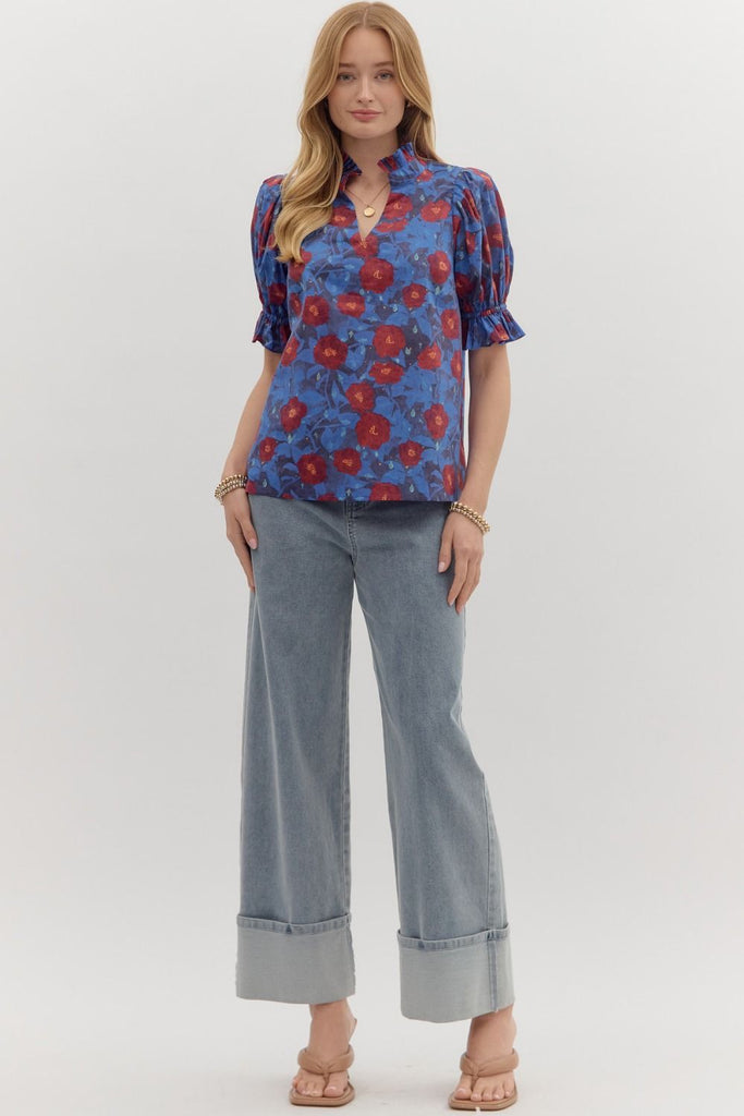 Midnight Floral Top