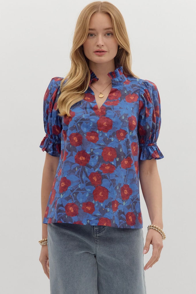 Midnight Floral Top