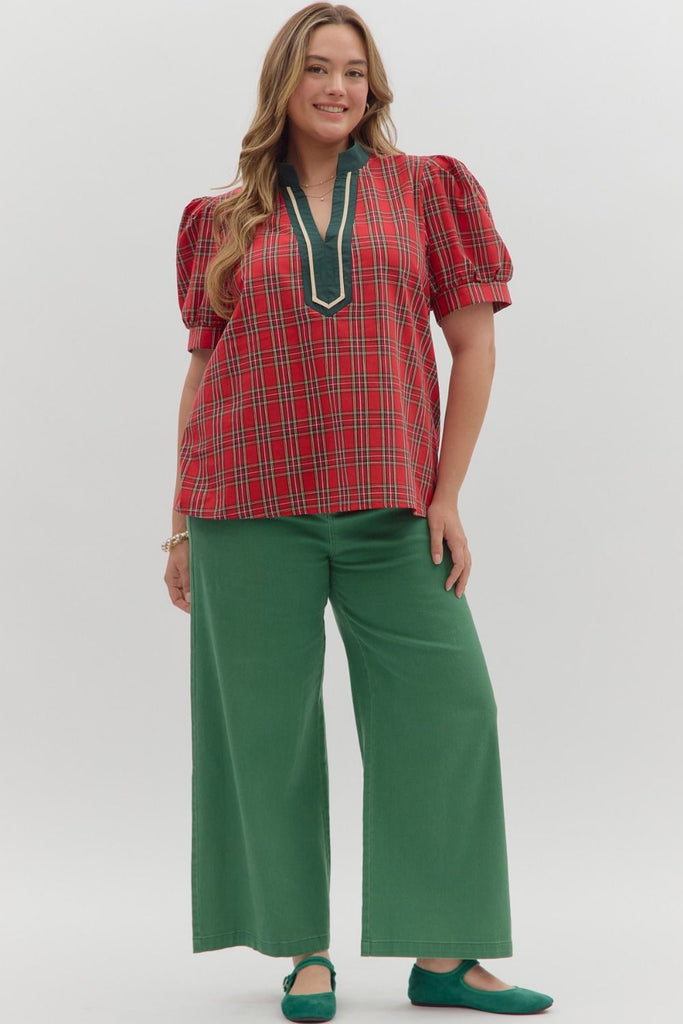 Tartan Plaid Top