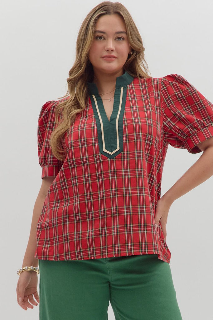 Tartan Plaid Top