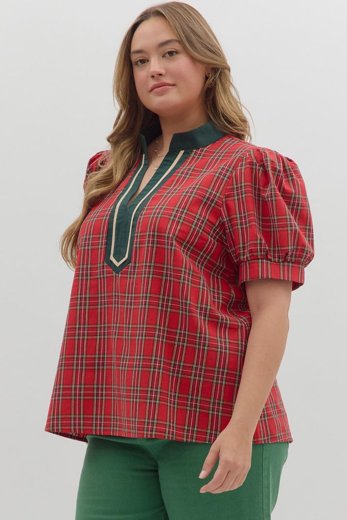 Tartan Plaid Top