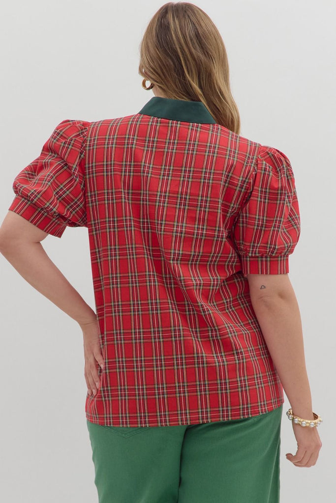 Tartan Plaid Top