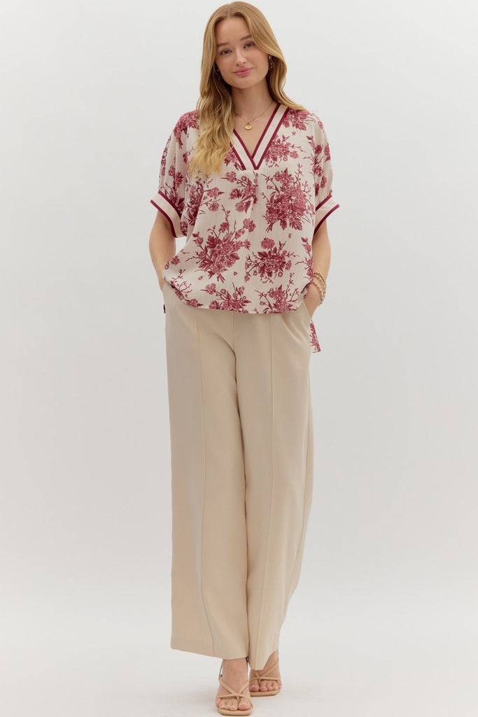 Floral Burst Dolman Top