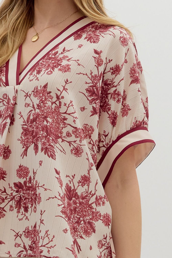 Floral Burst Dolman Top