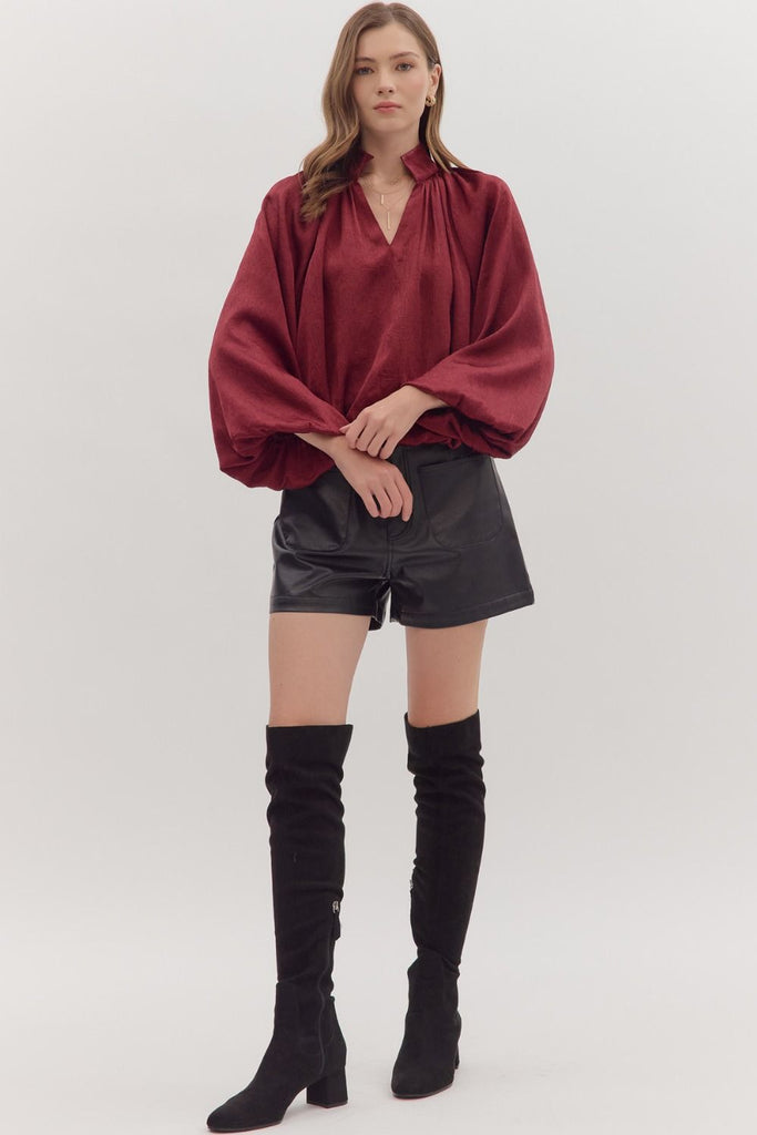 Burgundy Harvest Top