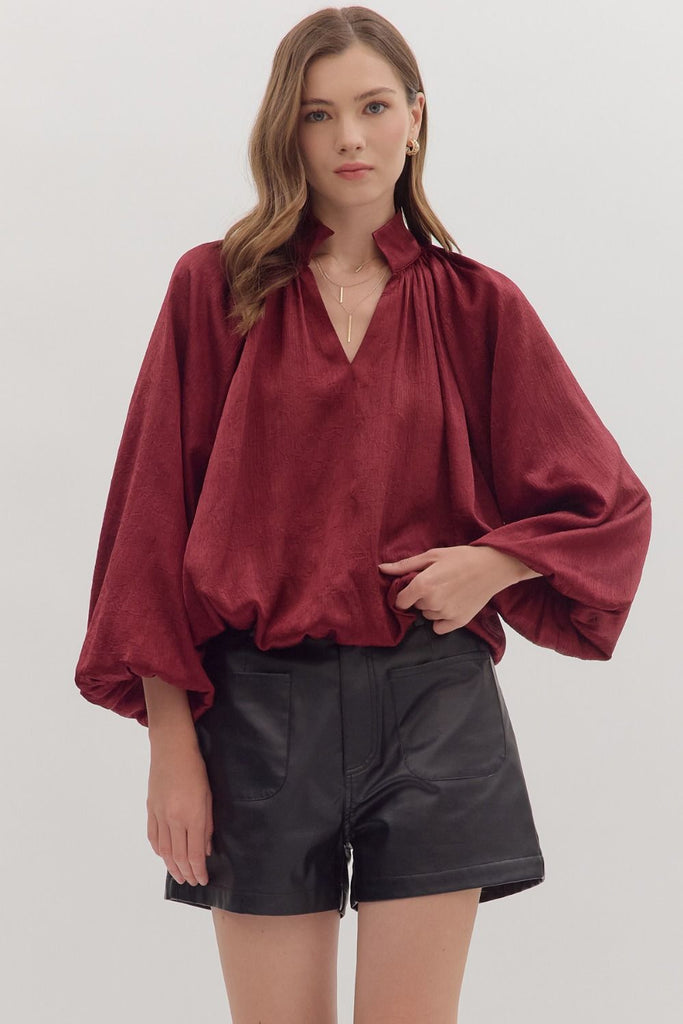Burgundy Harvest Top