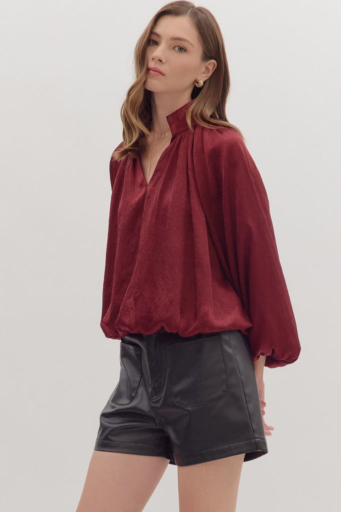 Burgundy Harvest Top