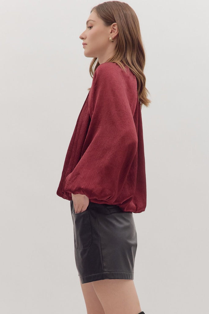 Burgundy Harvest Top