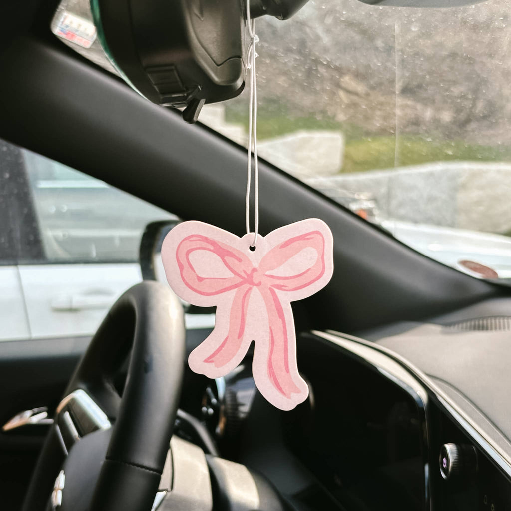 Sweet Ride Car Air Freshener, Bow Pink