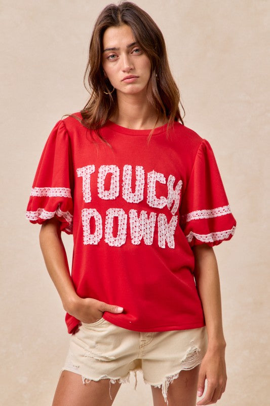 Lace Patchwork Touch Down Top