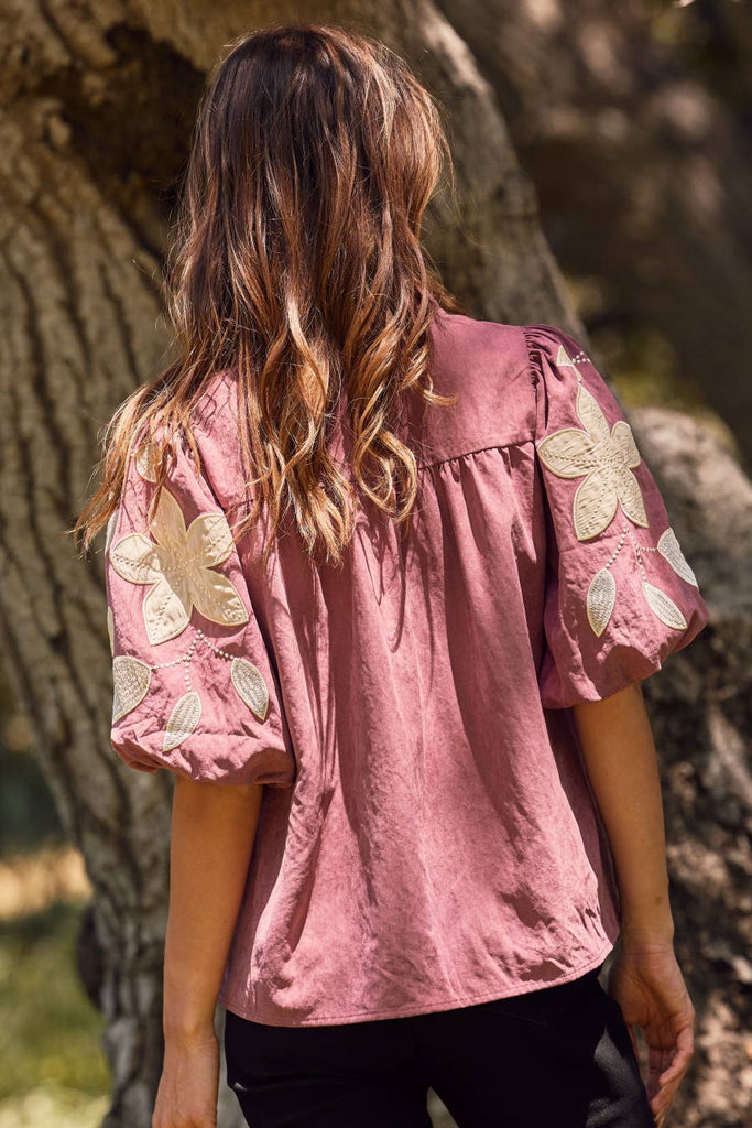 Washed Suede Top
