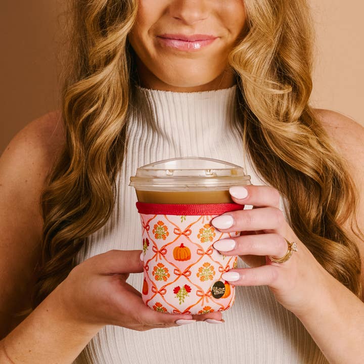Patchwork Pumpkins Sip Savvy Drink Sleeve, Small & Large