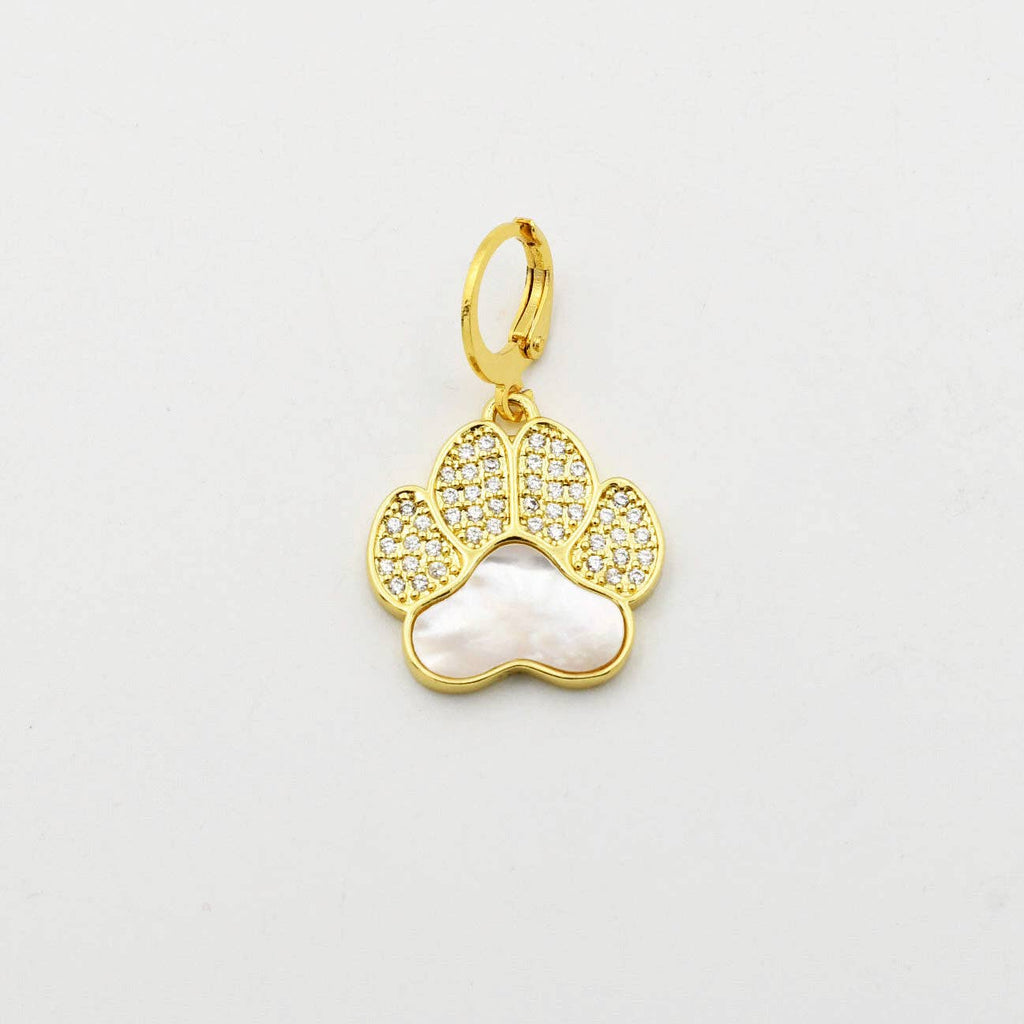 Iridescent Pet Paw Charm