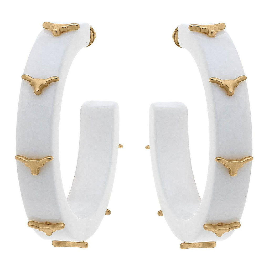 Collegiate Logo Hoop Earrings