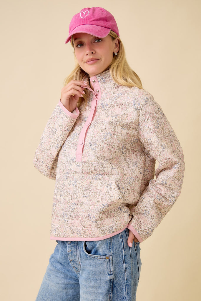 Ditsy Floral Quilted Jacket