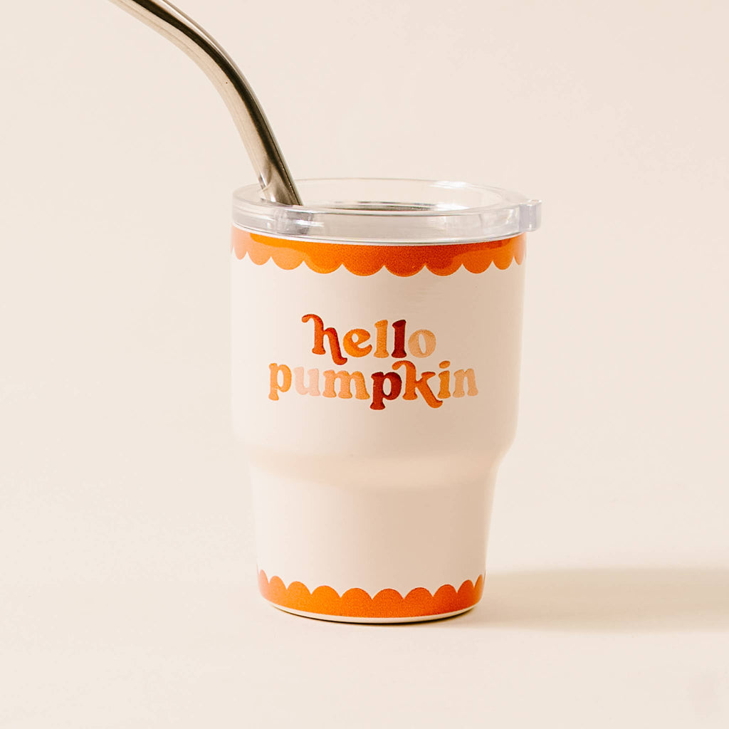 2 oz Tiny Tumbler, Hello Pumpkin