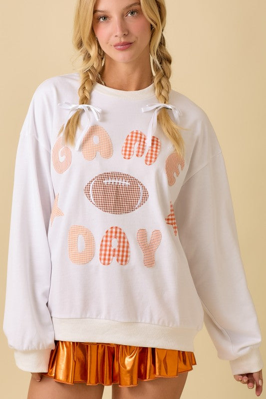 Game Day Patchwork Sweatshirt
