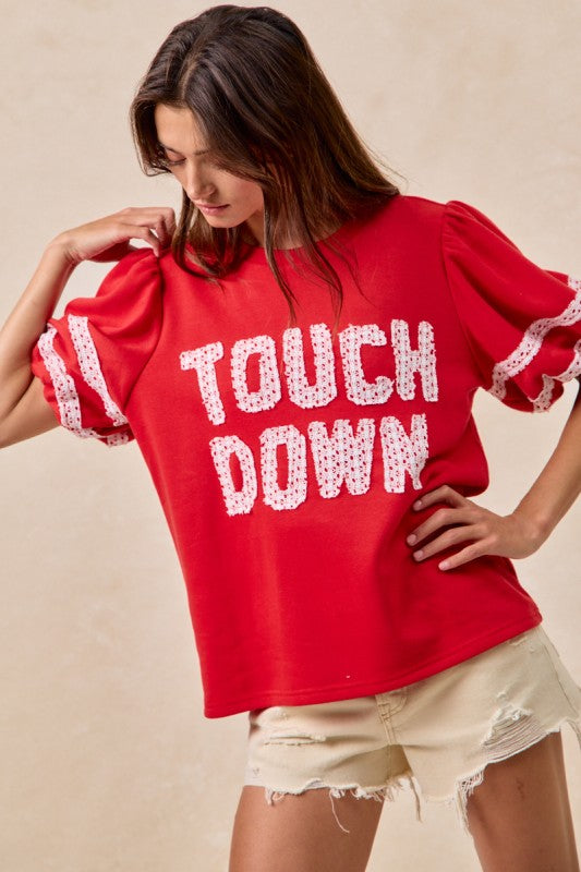 Lace Patchwork Touch Down Top