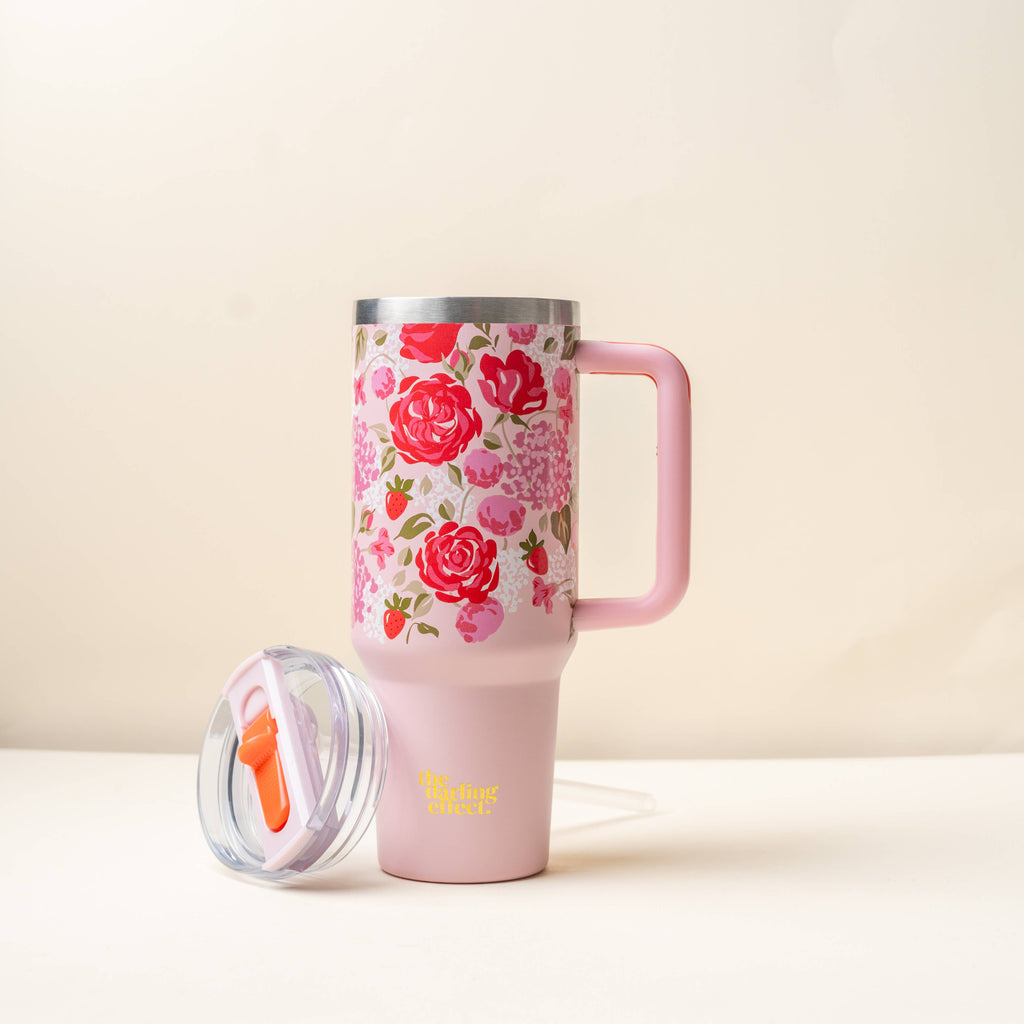 40 oz Tumbler-Rose Garden
