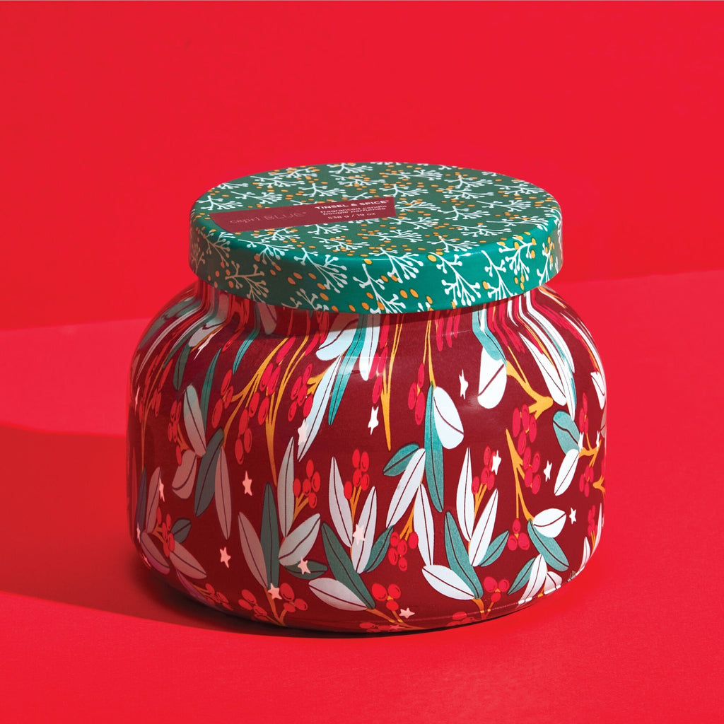 Tinsel Spice Candle Pattern Play Jar