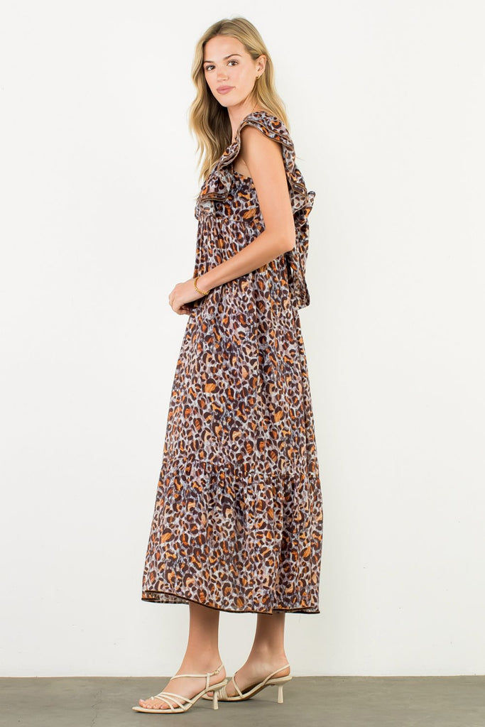 Leopard Flutter Dress
