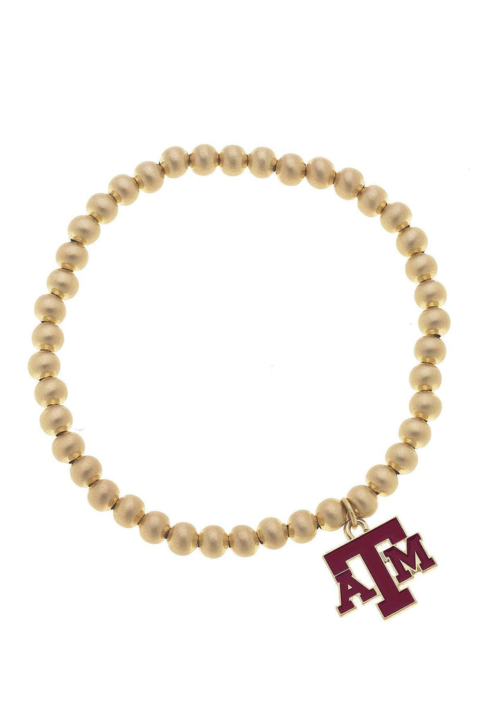 Collegiate Ball Bead Stretch Bracelet